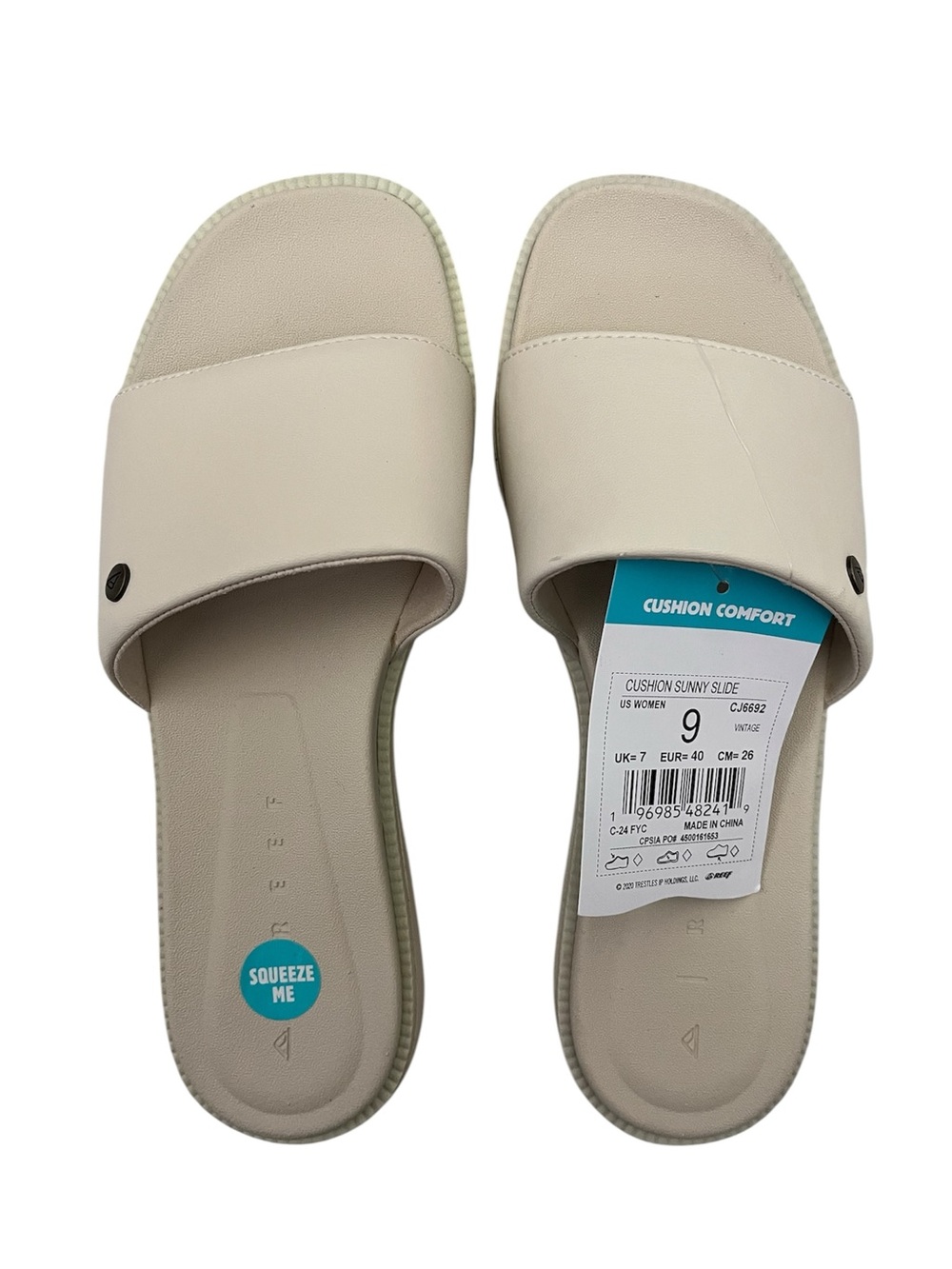 REEF Sunny Arrianah Vintage Beige Women’s Sandals Sz 9 NEW